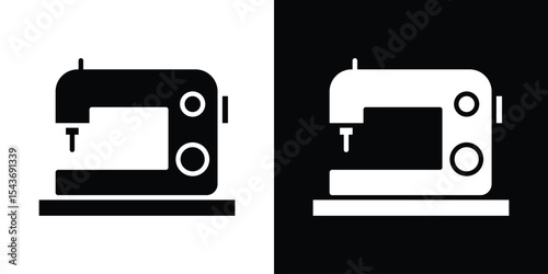 Sewing machine icon collection. line stroke icon. EPS 10