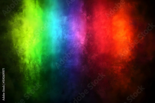 Abstract Colorful Powder Explosion Background with Vibrant Rainbow Gradient