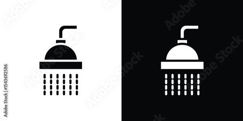 Shower icon collection. line stroke icon. EPS 10