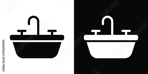 Sink icon collection. line stroke icon. EPS 10