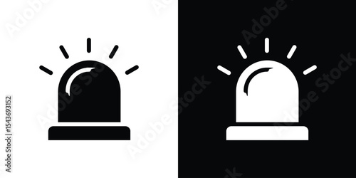 Siren icon collection. line stroke icon. EPS 10