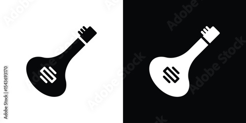 Sitar icon collection. line stroke icon. EPS 10