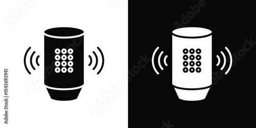 Smart speaker icon collection. line stroke icon. EPS 10