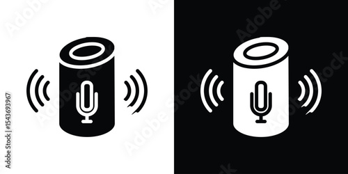 Smart speaker icon collection. line stroke icon. EPS 10
