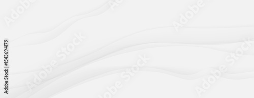 White abstract waves background subtle gray lines modern minimal design