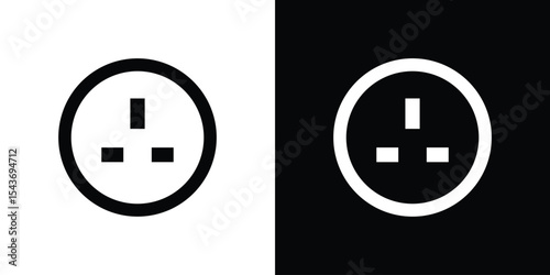 Socket icon collection. line stroke icon. EPS 10