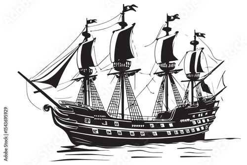 Boat Icon Set – Minimal Nautical Symbols Vector

