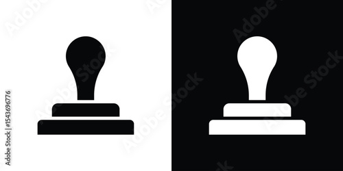 Stamp icon collection. line stroke icon. EPS 10