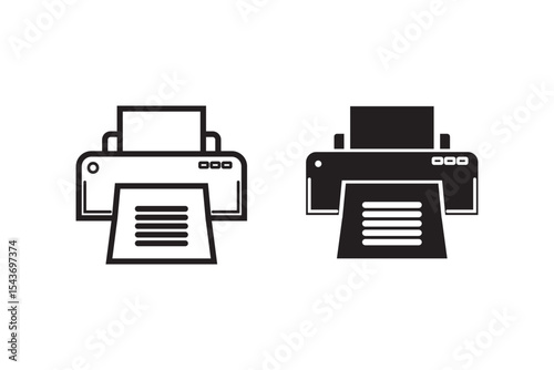 Printer Icon sheet Vector for web