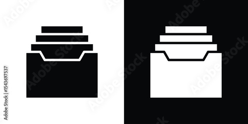 Store files icon collection. line stroke icon. EPS 10