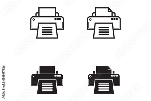 Printer Icon sheet Vector for web