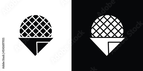 Stroopwafel icon collection. line stroke icon. EPS 10