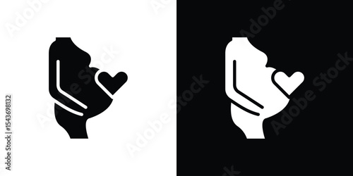 Suitable in pregnancy icon collection. line stroke icon. EPS 10