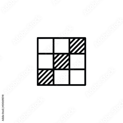 Abstract Heatmap Grid Icon UX Analytics Vector