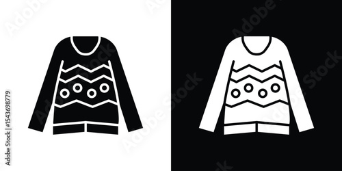 Sweater icon collection. line stroke icon. EPS 10