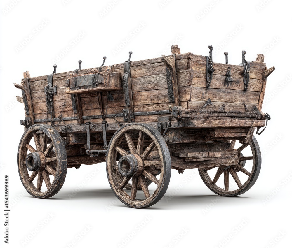 Fototapeta premium Aged Wooden Cart