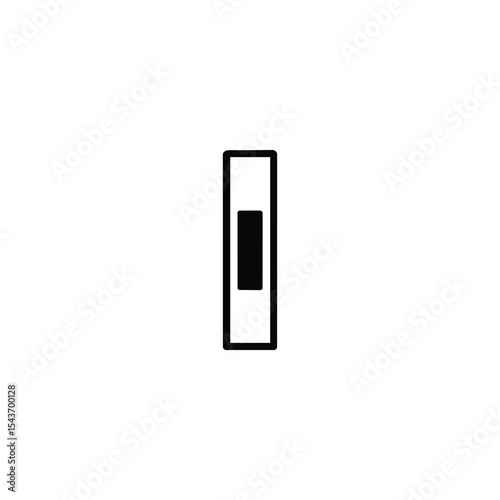 Vertical Scroll Bar Icon Monochrome UI Vector