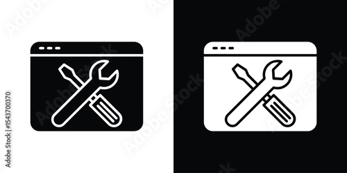 Technical icon collection. line stroke icon. EPS 10