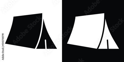 Tent icon collection. line stroke icon. EPS 10