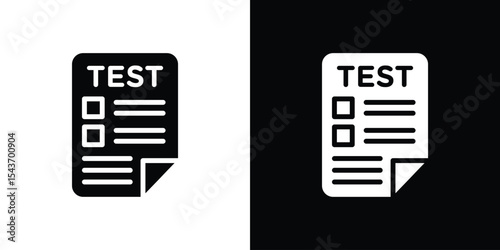 Test icon collection. line stroke icon. EPS 10