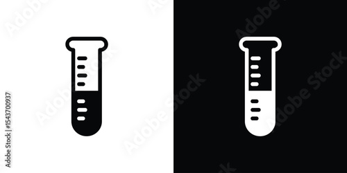Test tube icon collection. line stroke icon. EPS 10