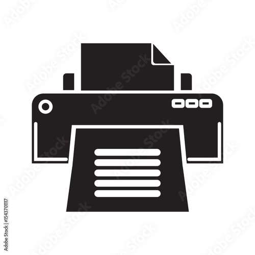 Print icon vector for web, computer and mobile app