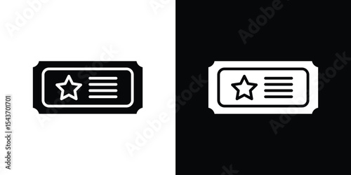 Ticket icon collection. line stroke icon. EPS 10