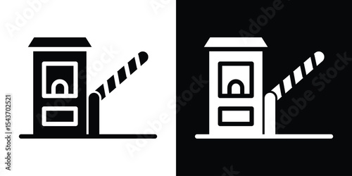 Toll road icon collection. line stroke icon. EPS 10