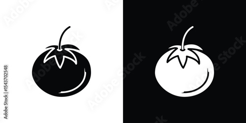 Tomato icon collection. line stroke icon. EPS 10