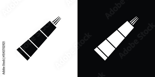 Toothpaste tube icon collection. line stroke icon. EPS 10