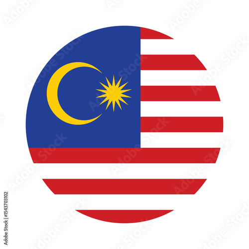 malaysia flag button	