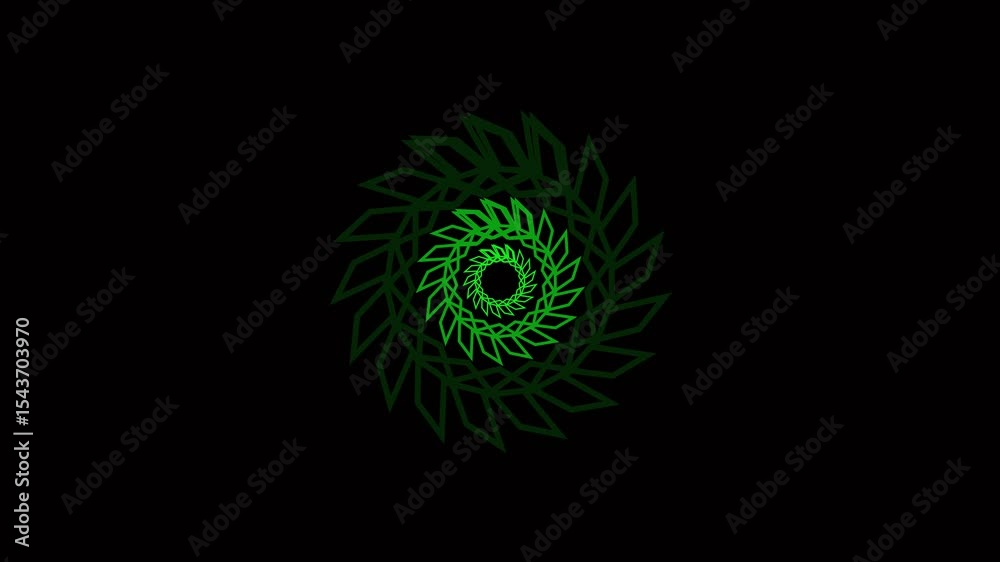 abstract background with ornament black backgroud 4k motion video.
