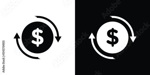 Turnover icon collection. line stroke icon. EPS 10