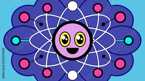 Quantum Multiverse Data Visual – Futuristic Neural Grid Vector Art.