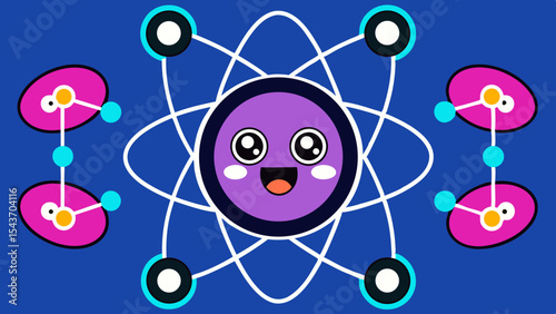 Quantum Multiverse Data Visual – Futuristic Neural Grid Vector Art.
