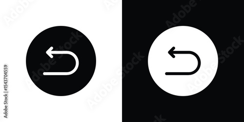 Undo icon collection. line stroke icon. EPS 10