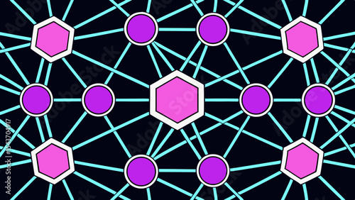 Quantum Multiverse Data Visual – Futuristic Neural Grid Vector Art.
