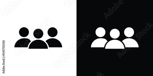 Users icon collection. line stroke icon. EPS 10