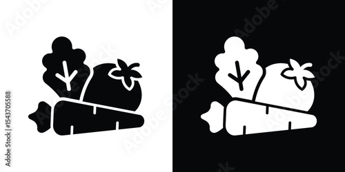 Vegetable icon collection. line stroke icon. EPS 10