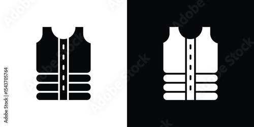Vest jacket icon collection. line stroke icon. EPS 10