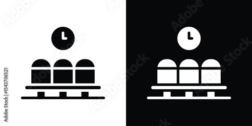 Waiting Room icon collection. line stroke icon. EPS 10