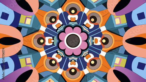 Quantum Multiverse Data Visual – Futuristic Neural Grid Vector Art.