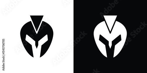 Warrior mask icon collection. line stroke icon. EPS 10