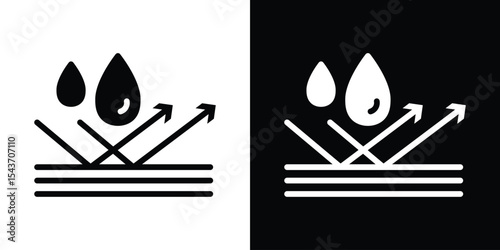 Waterproof icon collection. line stroke icon. EPS 10