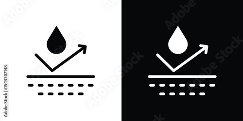 Waterproof icon collection. line stroke icon. EPS 10