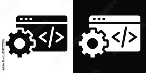Web development icon collection. line stroke icon. EPS 10