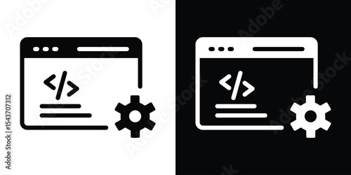 Web development icon collection. line stroke icon. EPS 10