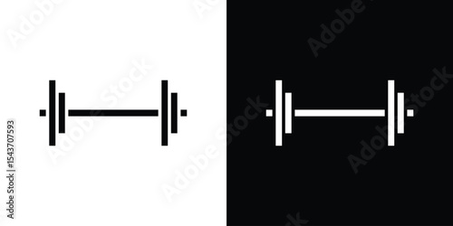 Weight barbell icon collection. line stroke icon. EPS 10