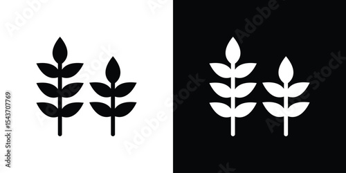 Wheat icon collection. line stroke icon. EPS 10