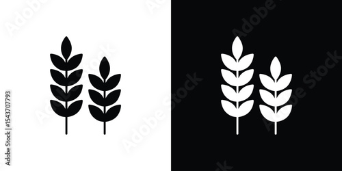 Wheat icon collection. line stroke icon. EPS 10